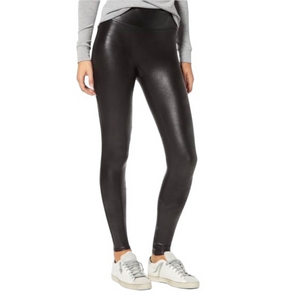 NWT SPANX Black High Rise‎ Faux Leather Skinny Leggings Small